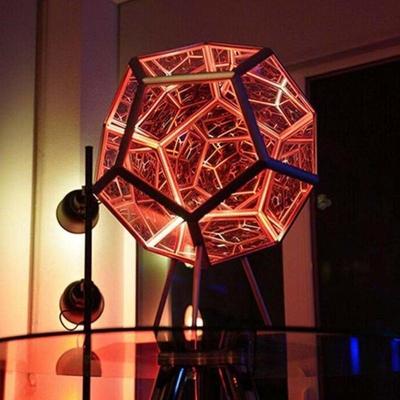 Dodekaeder Gaming-Licht 3D-Würfel Nachtlicht für Schlafzimmer Gaming-Raum Dekoration Dodekaeder Gaming-Licht Home Schreibtisch Dekoration