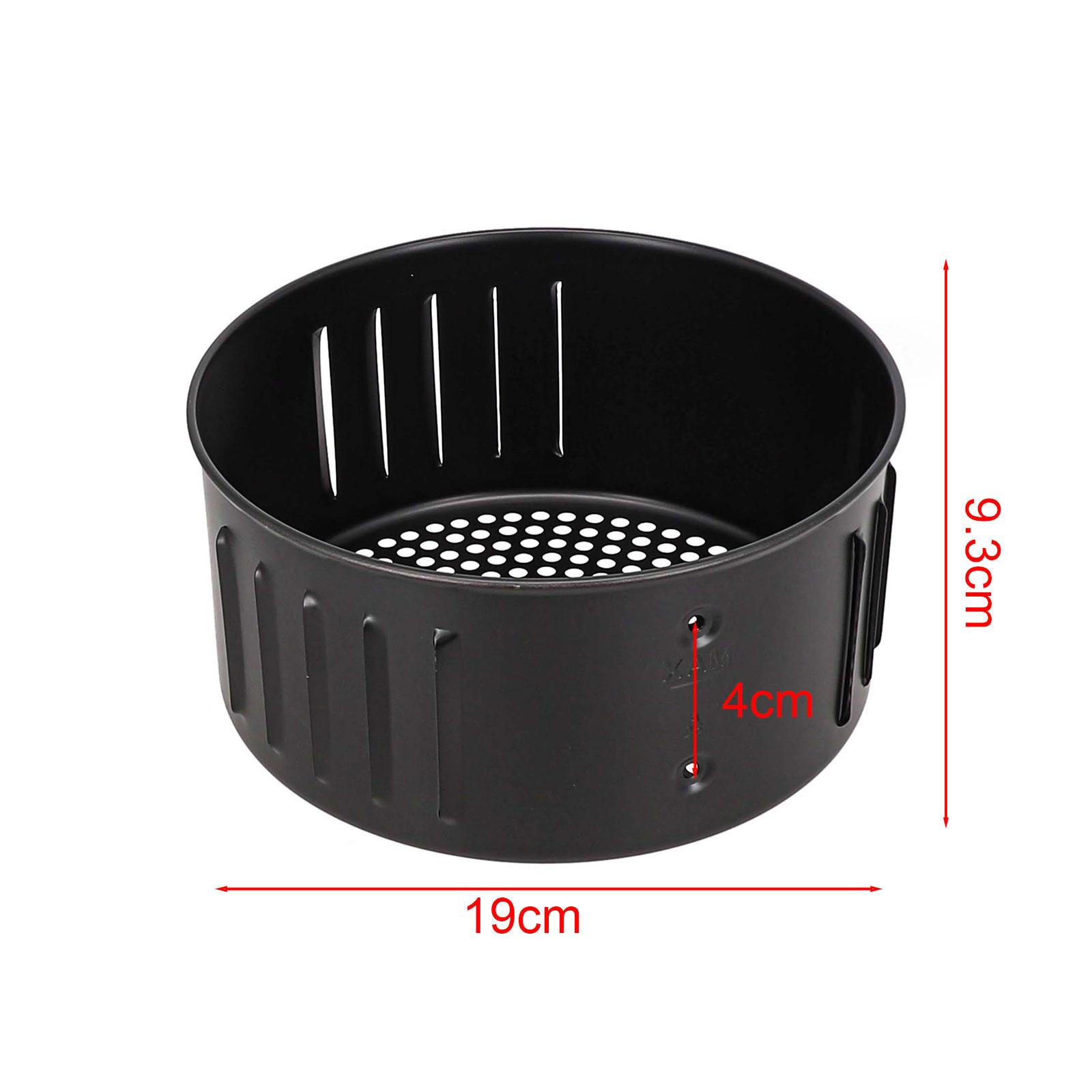 

Tool Air Fryer Basket Air Fryer 1 Pcs Air Fryer Basket Baking Tray Black Cast Iron Kitchenware Roasting Cooking Tool Brand New