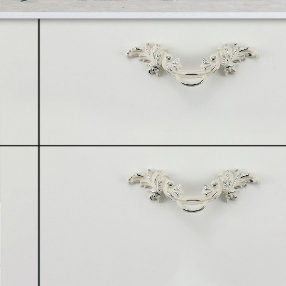 European Style Cabinet Door Handles Zinc Alloy Wardrobe Door Handles  For Wardrobe Installation