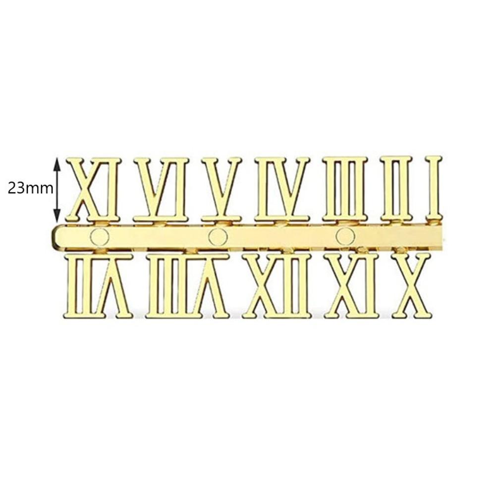 

Сделай сам Цифры для часов Римские цифры Кварцевые стрелки Настенные часы Запасные части Gold Roman Numeral