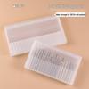 Nail Art Grinding Head Storage Box - Portable, Dustproof, Lightweight, Semi-Transparent Acrylic Organizer