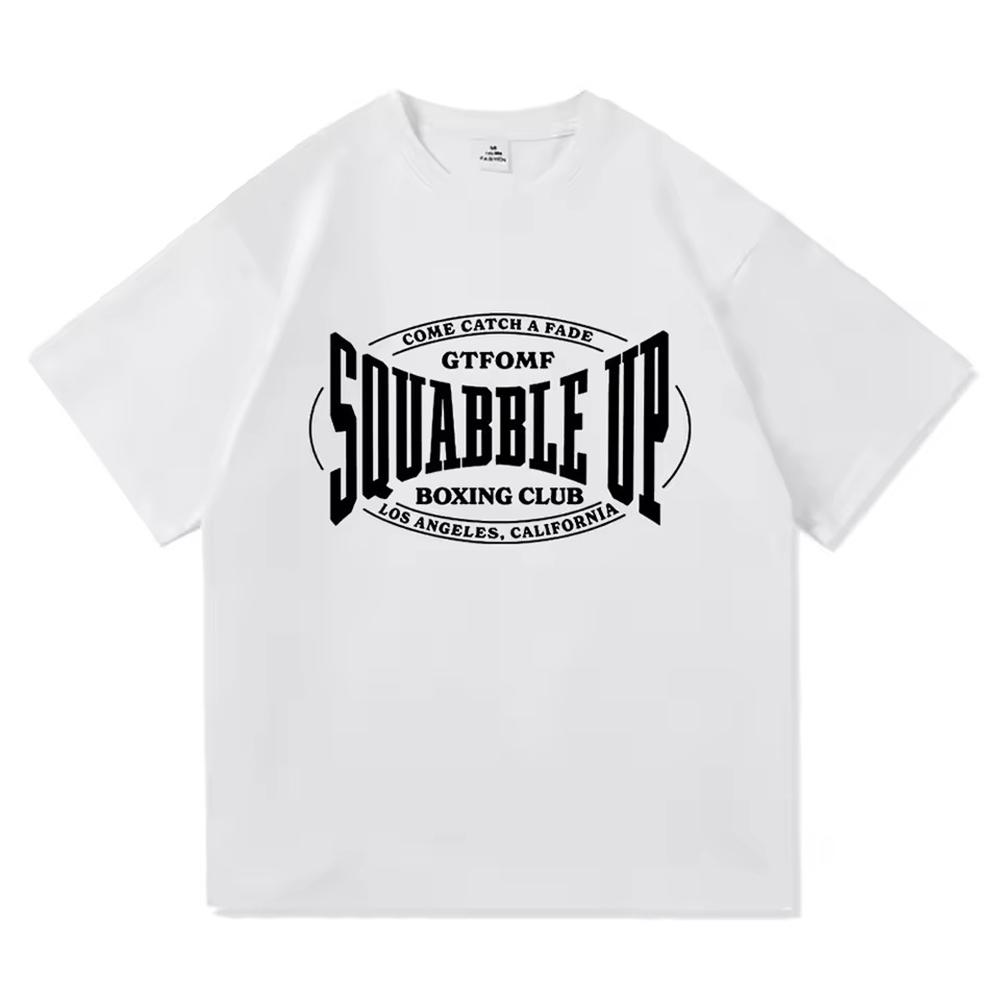 

Squabble Up Kendrick Lamar GNX Album Boxing Club Tee Shirt Men Clothing Short Sleeve Round Neck Printing Pullover T-Shirt XXXXL