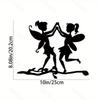 Steel Silhouette Wall Art Bird Dog Dragon Fairy Outdoor Metal Sculpture Decor