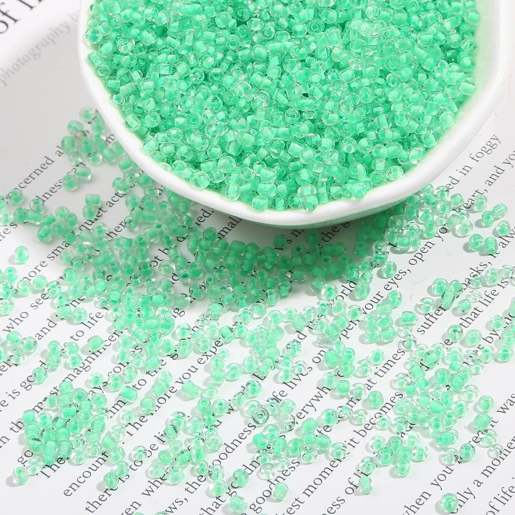 2/3/4mm gefärbte Kern Magic Color Serie Glas Reisperlen für Schmuck Dekoration Herstellung DIY Halskette Armband