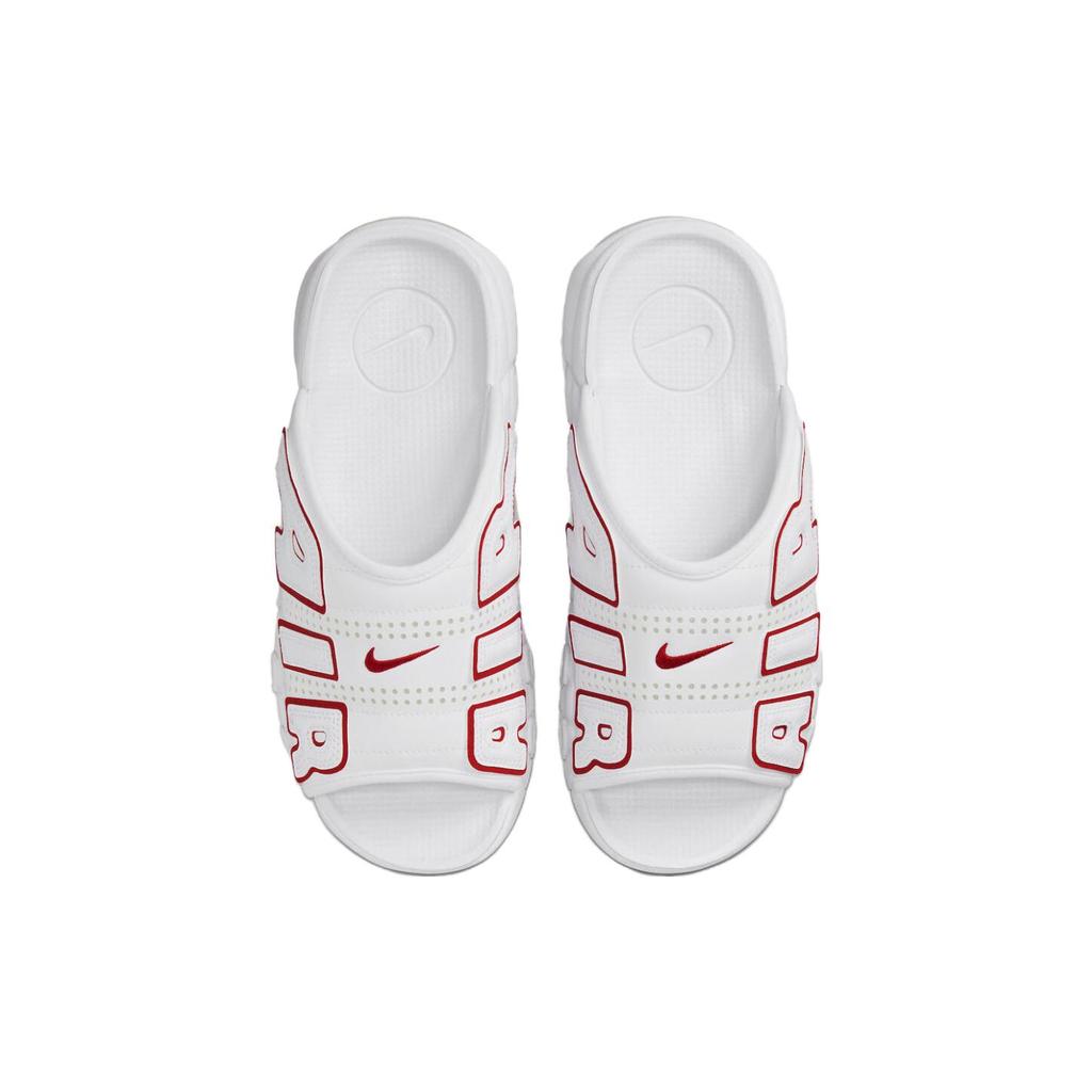 New Nike Air More Uptempo Slide 'White Red' FD9884-100