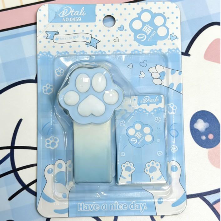 Gradual Gradient Macaron Color Mini Cat Paw Easy-to-use Stapler for Student Office Portable Binding Supplies Stapler