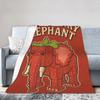 Elefant Căpșuni Amuzant Italian Brainrot Gaming Meme Pături Calitate Super Moale Pături pentru Pat Iarnă Picnic Canapea Pat