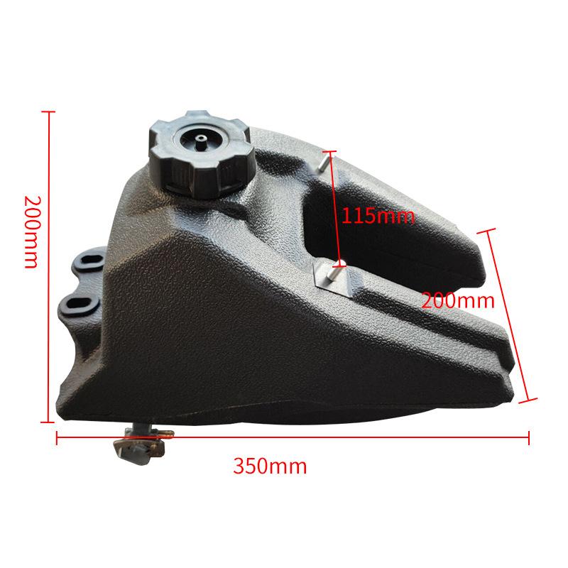 50-110CC Mini Quad ATV Gas Fuel Tank with Petcock for TaoTao Kazuma Hensim Dirt Bike Chinese Quad 4 Wheeler Replacement Part чёрный