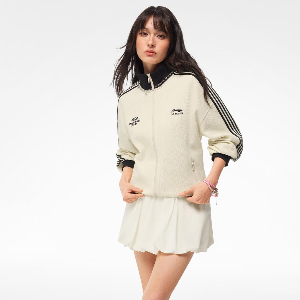 Li Ning Sports Life Collection Jacket Unisex White AWDW511-1