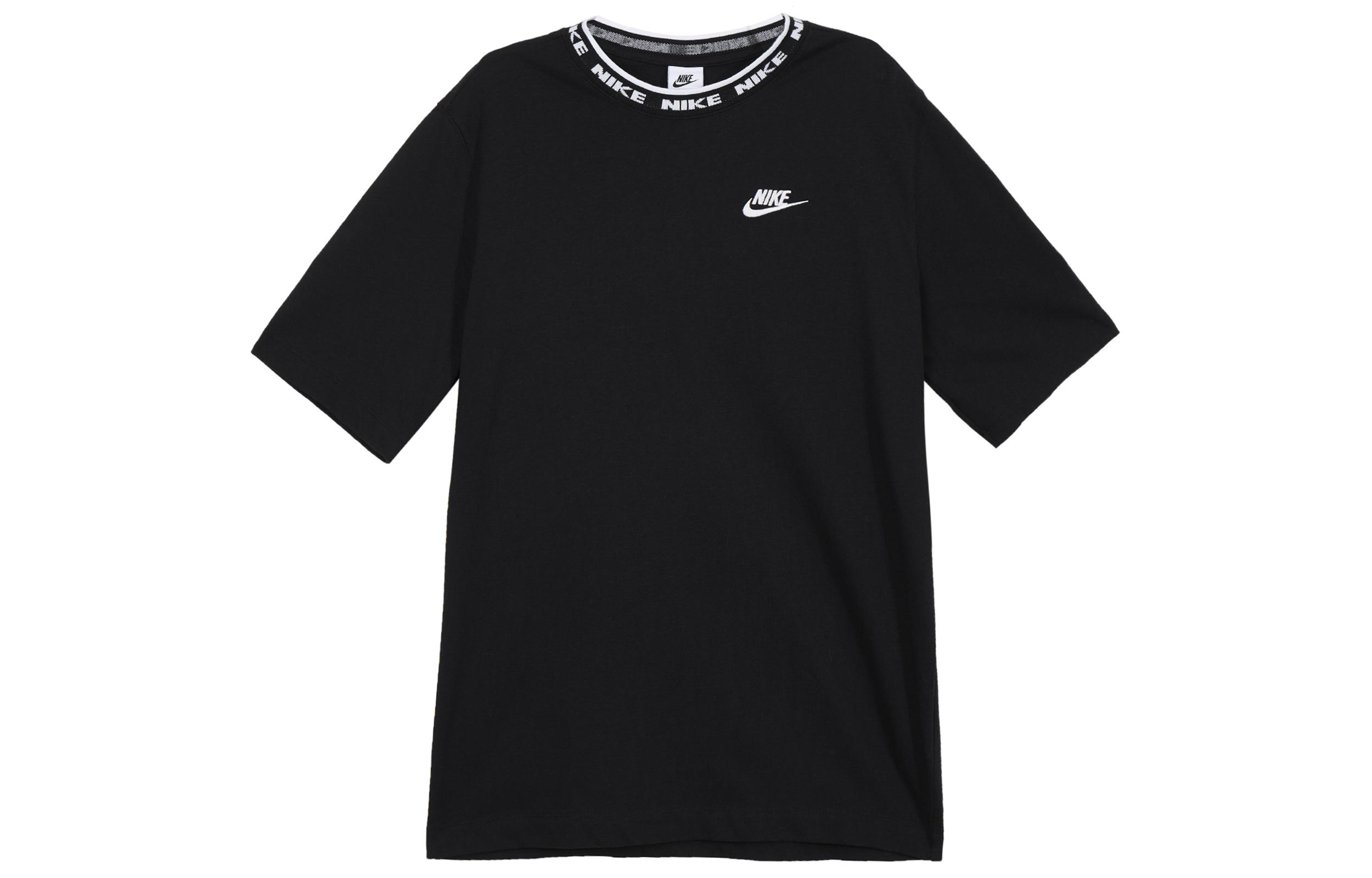 Nike Club T Shirts Men s Black Crew Neck Moderate FB7310-010 XL