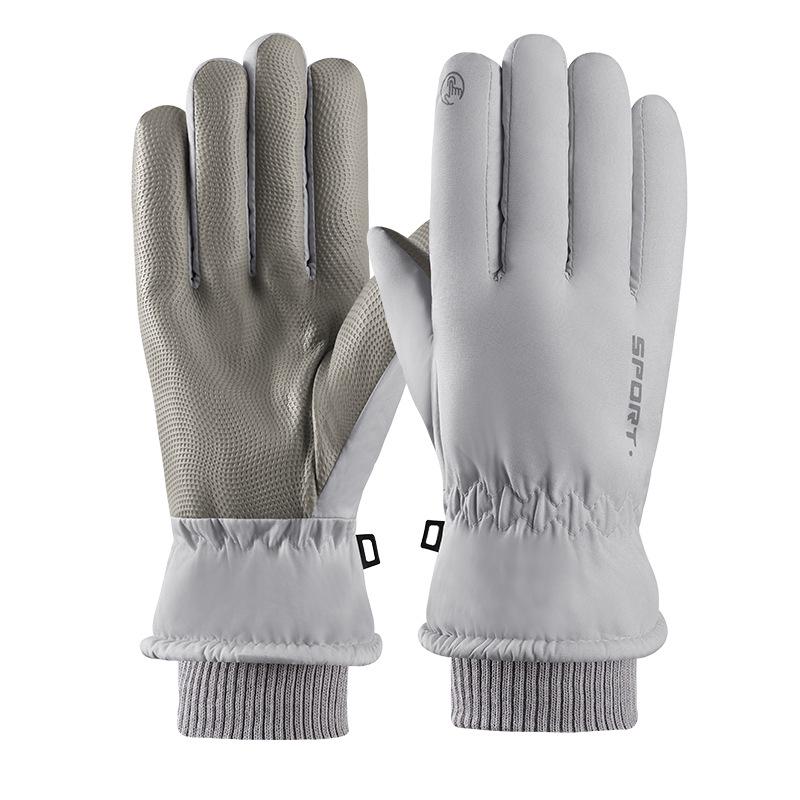 Men's Waterproof Winter Motorcycle Gloves: Thick, Warm, Velvet-Lined for Outdoor Skiing