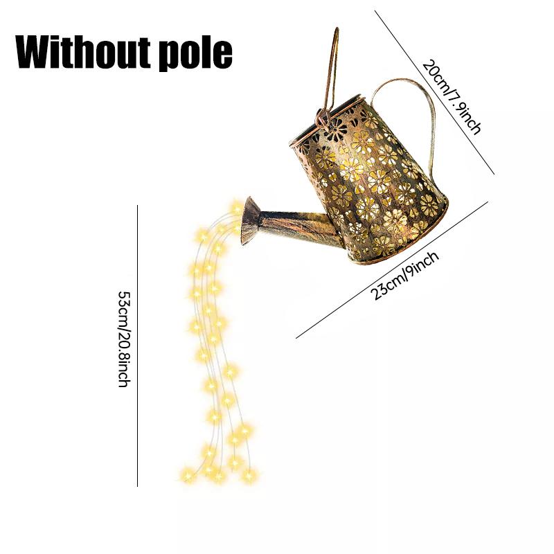 

Солнечные лампы для лейки, подвесной чайник, фонарь, гирлянда, водонепроницаемый, открытый сад, двор, цветник, декор, металлическая ретро-лампа