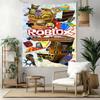 Roblox Individualus Jūsų Vardas Sienų Dekoras Gobelenas Menas Gyvūnėlio Atminimui Gimtadieniui Vestuvėms Fonas Šeimos Dovana