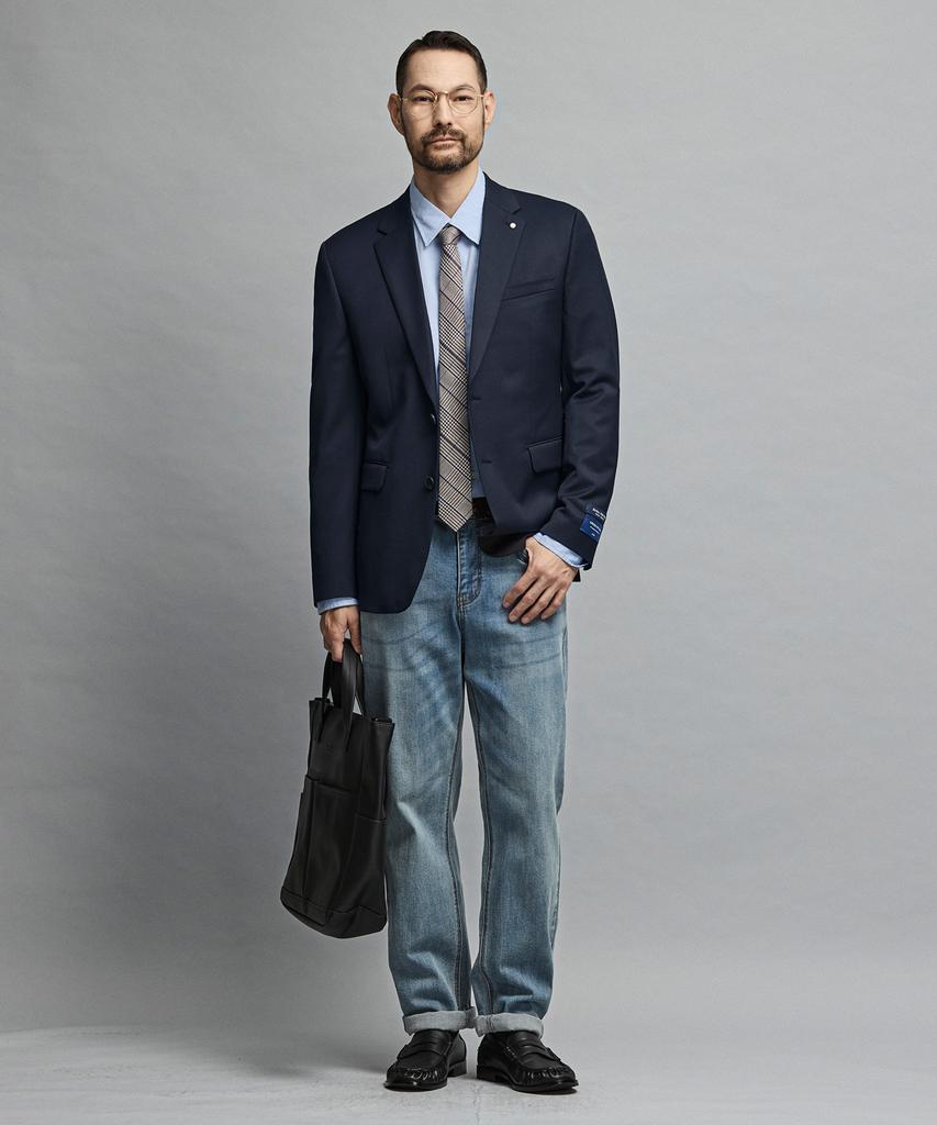 Stco [Four Seasons] (10-Year Suit) Wool Blend Four-Way Stretch Essential Suit Jacket_Navy (Slim Fit)_Ssjvz12Ssn