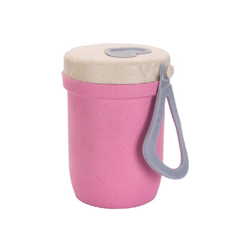 Student Insulated Double-layer Breakfast Cup - Microwaveable Water Cup - Oatmeal Cup - Milk Cup - Soup Cup - with Lid
