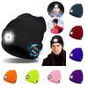Wireless Bluetooth Music Hat Led Lights Knitted Beanie Hat Usb Rechargeable