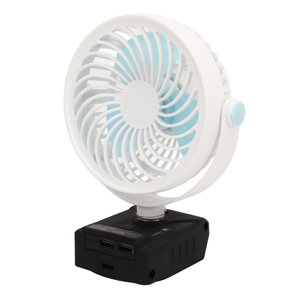 5in Cordless Fan Rechargeable Desk Fan Battery Powered Small Electric Fan with 2 USB Charging Ports
