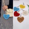 Colorful Cotton Tassel Keychain with Woven Pendant Bag Decoration
