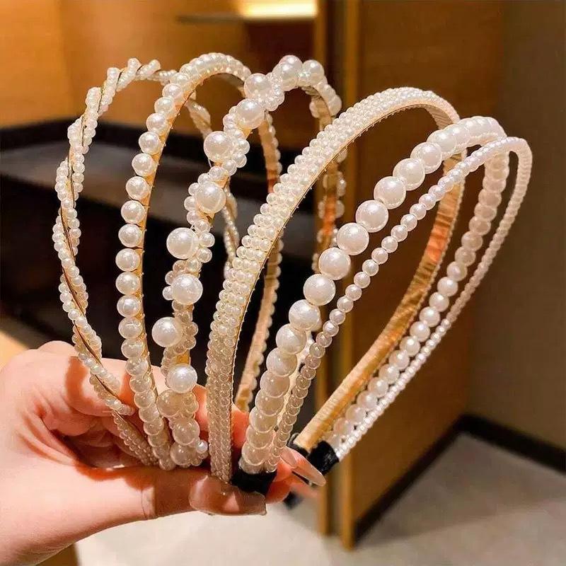1/3/5/7/8 Pcs New Pearl Headband All-match face wash headband Hair Accessories for Women