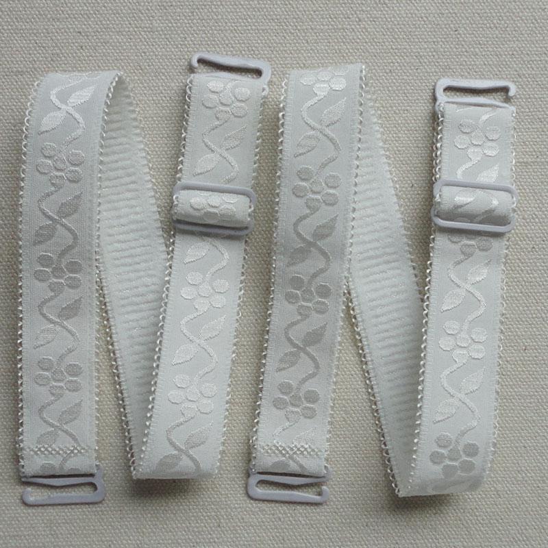 Candy Color Elastické spodní prádlo Ramenní pásek Krajka Krajka Elastický pásek podprsenky 1,5 cm široký měkký a pohodlný dámský pásek podprsenky