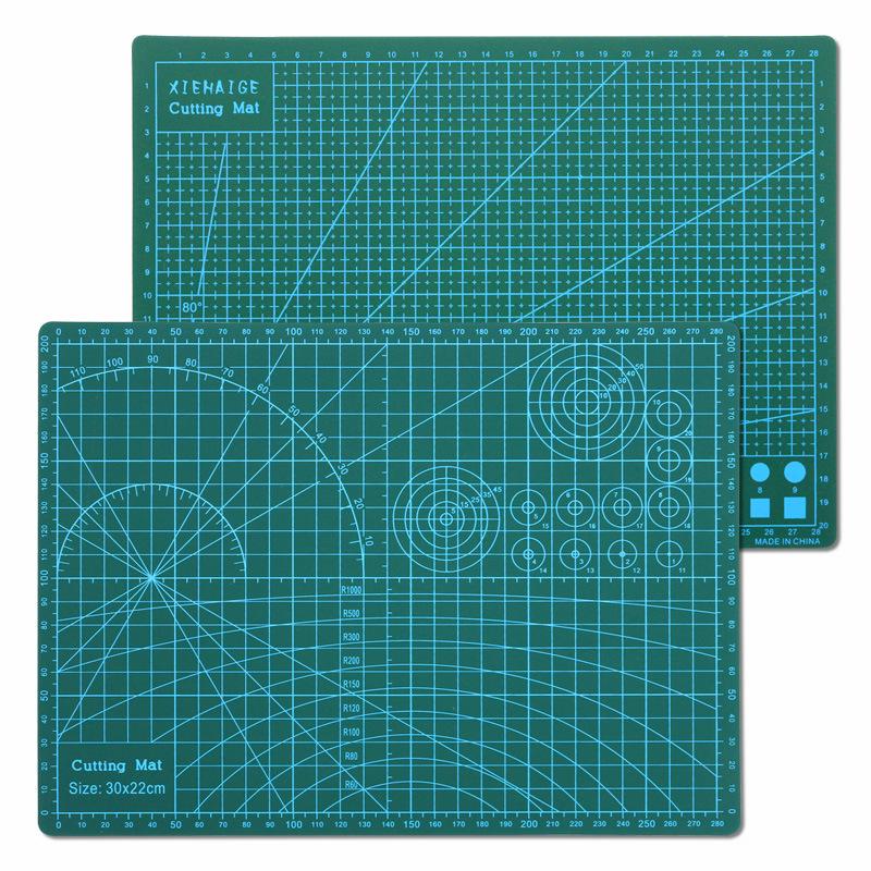 A4 Double-Sided Colored Cutting Mat for Paper, Engraving, Model Clay, and Rubber Stamps