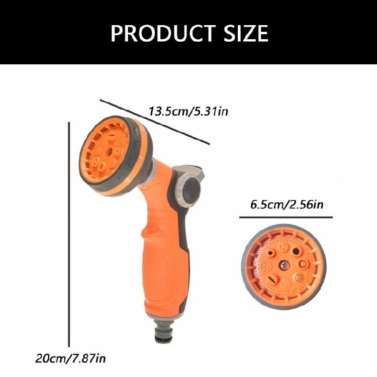 Weather Resistant Garden Sprayed Nozzle Attachment For Efficient Plant Care Includes Gentle Shower And Powerful Jet Option