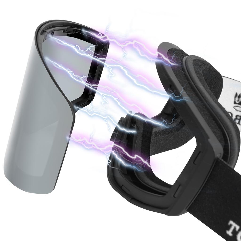 Ski Magnetic PC REVO Waterproof UV Bend Columnar Wide Field of Compatible with OTG Compatible with Comes with Replacement Lenses Storage Bag Storage