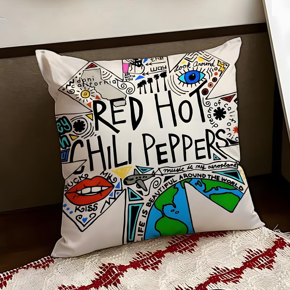Band RRed Hot CChili Peppers Cushion Cover Reversible Soft Durable Pillow Cover Home Car MultiScene Use for Daily Comfort