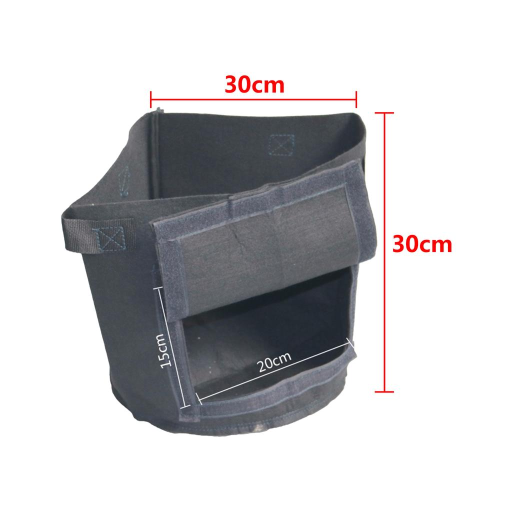 Potato Planting Bag With Flip Cover Pe Cloth Planting Container Bag Thickened Pe Flower Pot Vegetable Flower Planting Bag
