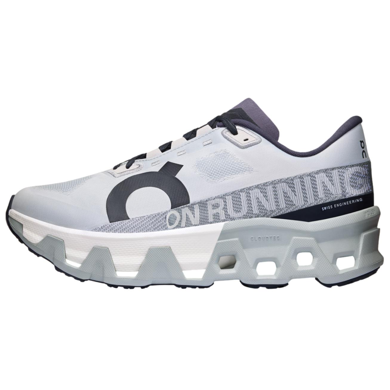 

новые On Cloudmonster Hyper Противоскользящие Износостойкие Низкие Повседневные Кроссовки для Бега Мужские Серо-Белые 43