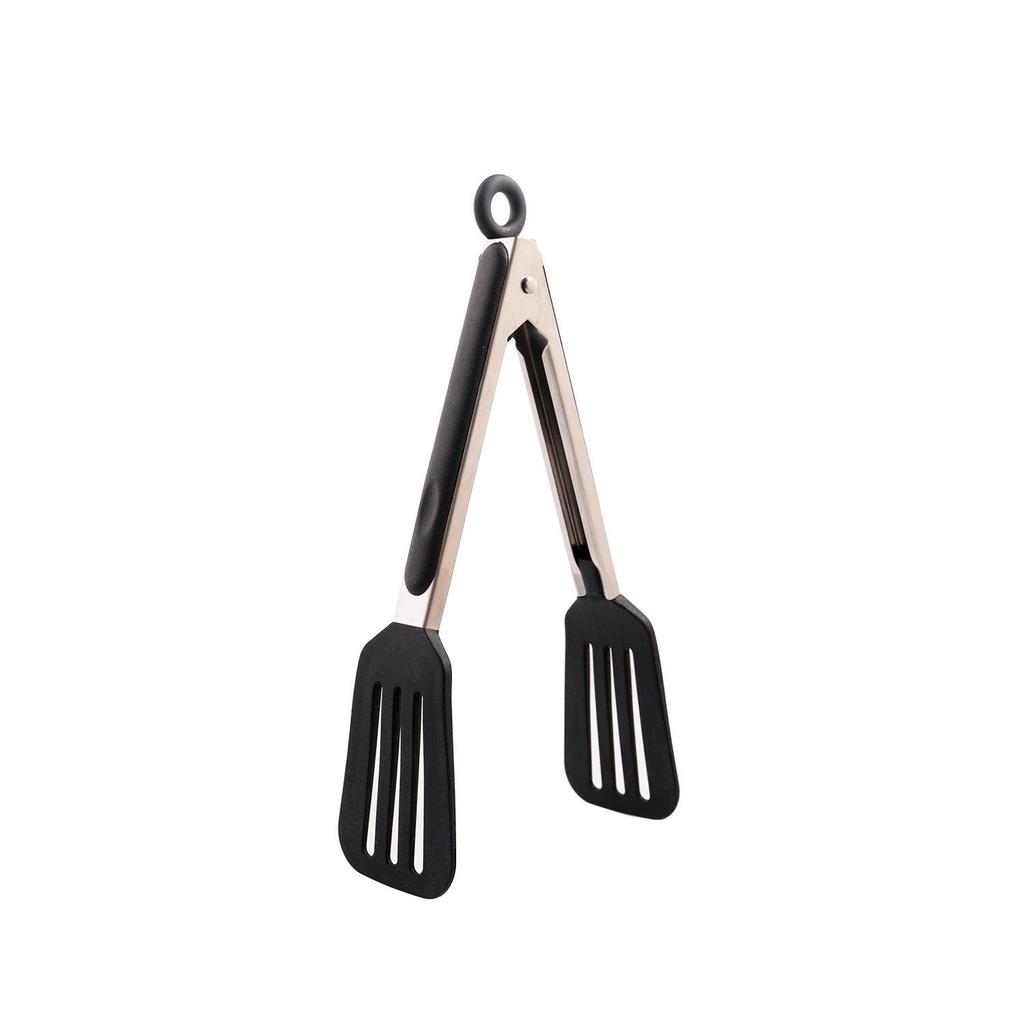 Stainless Steel Silicone Kitchen Tongs - Heat Resistant, Non-slip BBQ & Food Clips