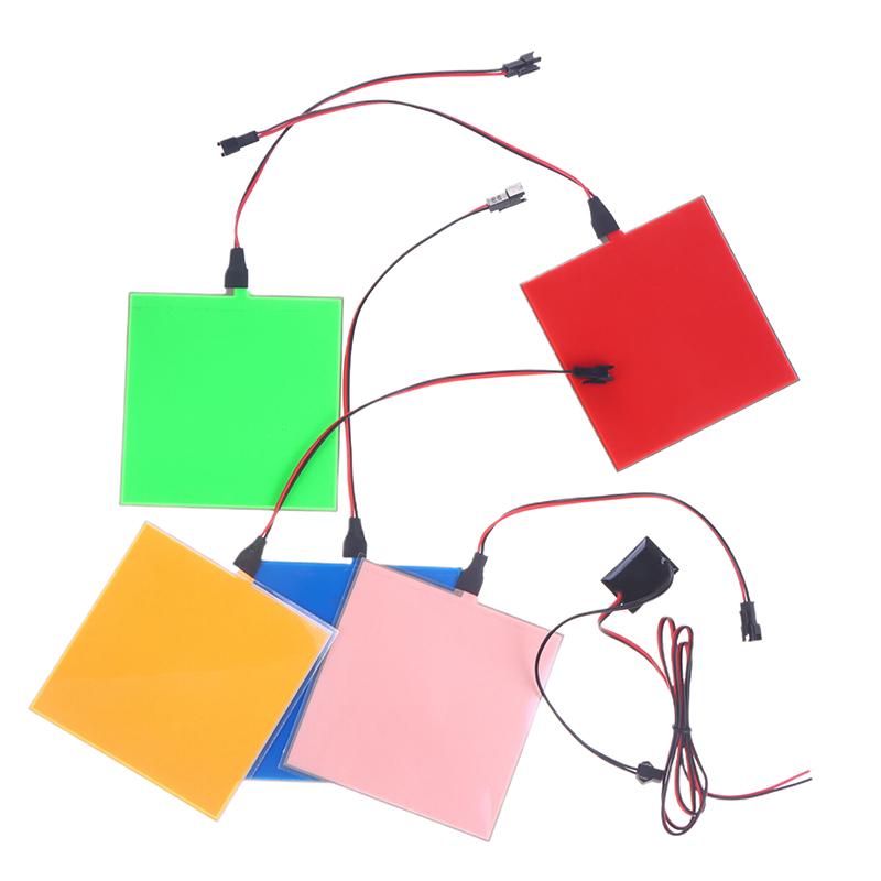 12V 10X10Cm El Flexible Electroluminescent Cold Light Source Cuttable Diy Luminous Frame Backlight Model Environmental Source