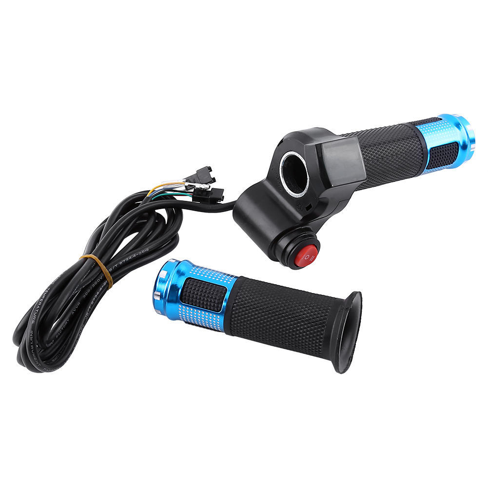Throttle Grips With LED Display Screen Accelerator Handle For Electric Bike(golden)