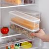Rectangular Plastic Storage Box for Noodles and Grains, Airtight Lid, Kitchen Food Preservation.