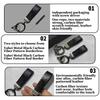Car Carbon Fiber Keychain Strap Key Chain Rope Ring Lanyard Holder For Volvo V40 V60 C30 C70 S60 S80 S90 XC40 XC60 XC70 XC90 T6