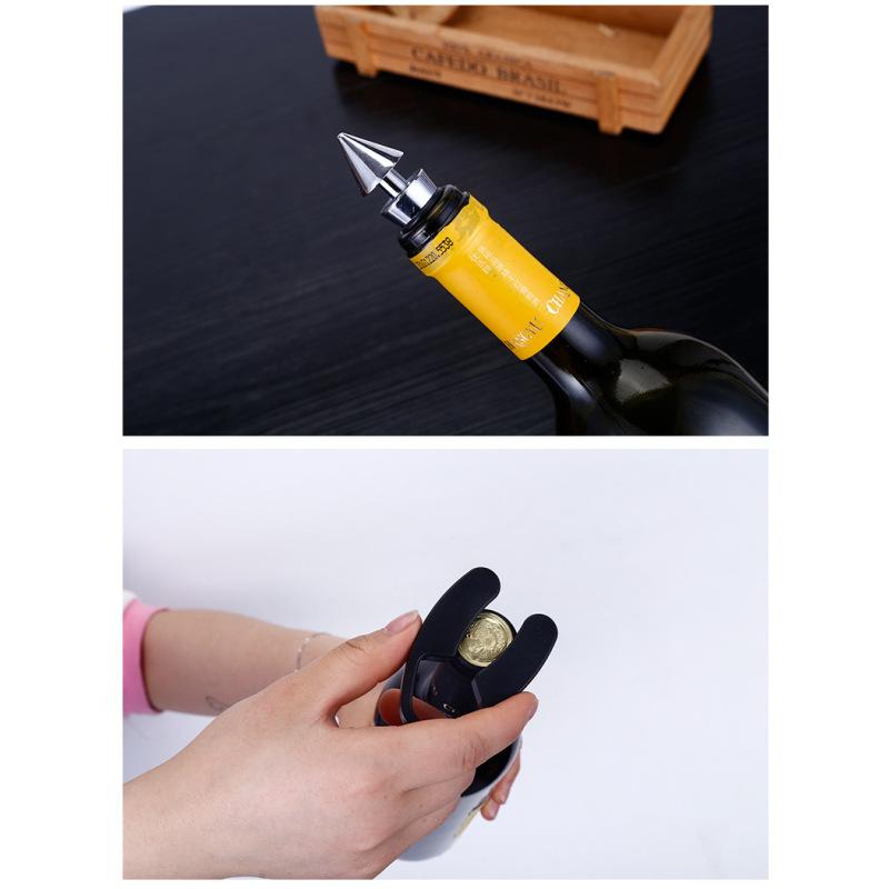 Rotwein Korkenzieher Set Weinkorkenzieher Groß Weinflasche 5-teilig Edelstahl Wein Werkzeugkasten