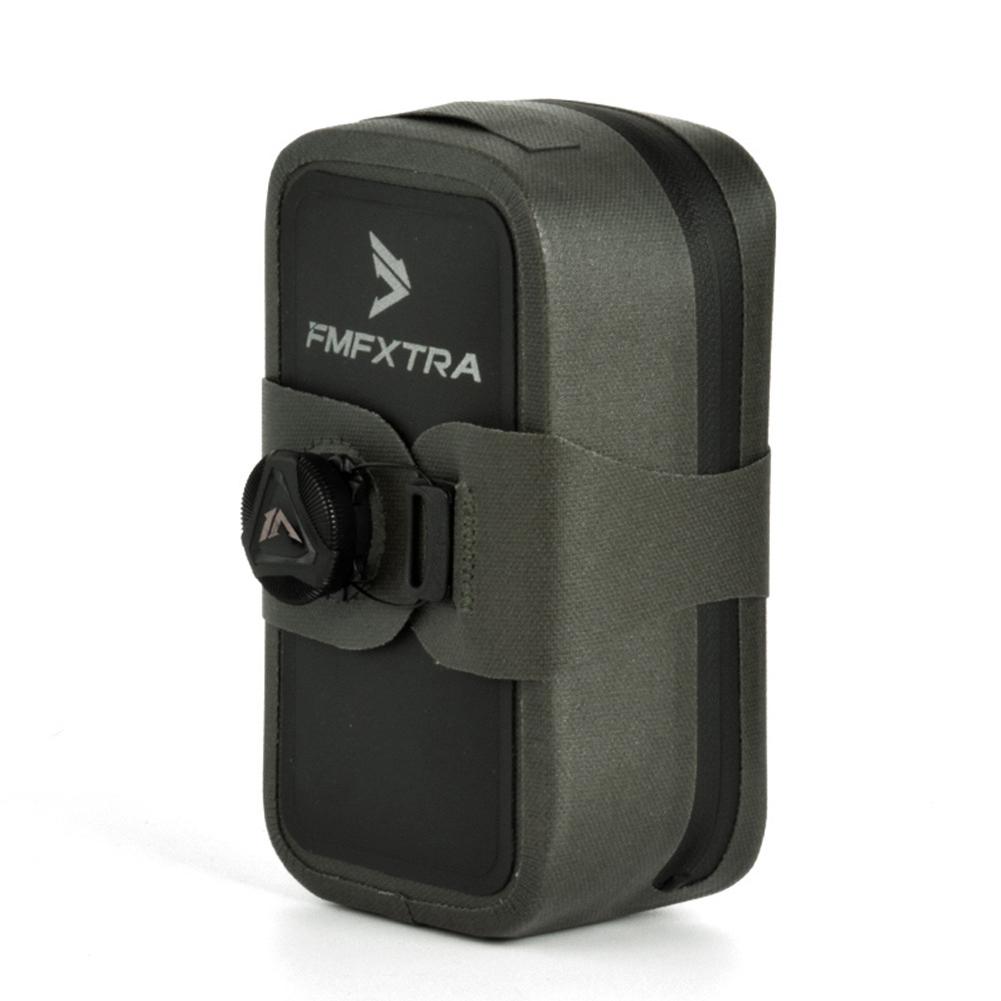 Bicycle Under Seat Bag Bike Strap-On Saddle Bag Knob Lock Bike Seat Bag Waterproof 0.5L Bike Bag Portable for Outdoor Riding