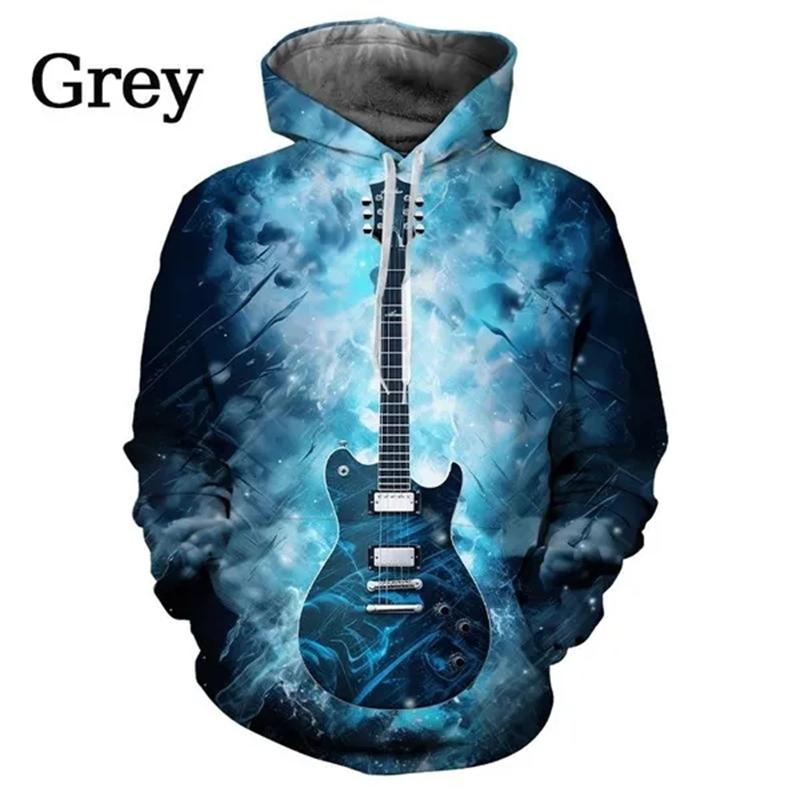 

Толстовки с 3D-графикой гитары, худи, модные, повседневные, забавные, с личностью, мужские уличные худи, пуловеры, с длинным рукавом, удобный топ 5XL