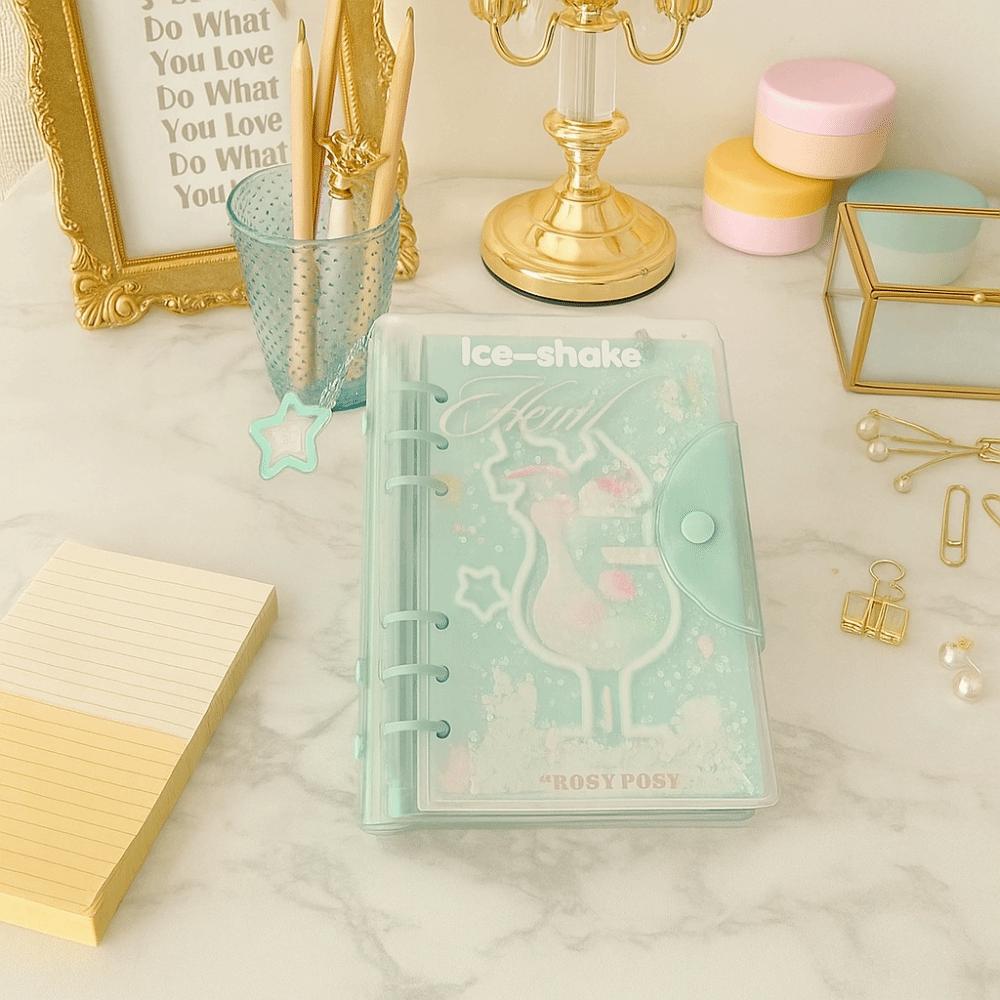 Frosty Series PVC Notebook Portable Loose-leaf Schedule Book Creative Diary Book  Student