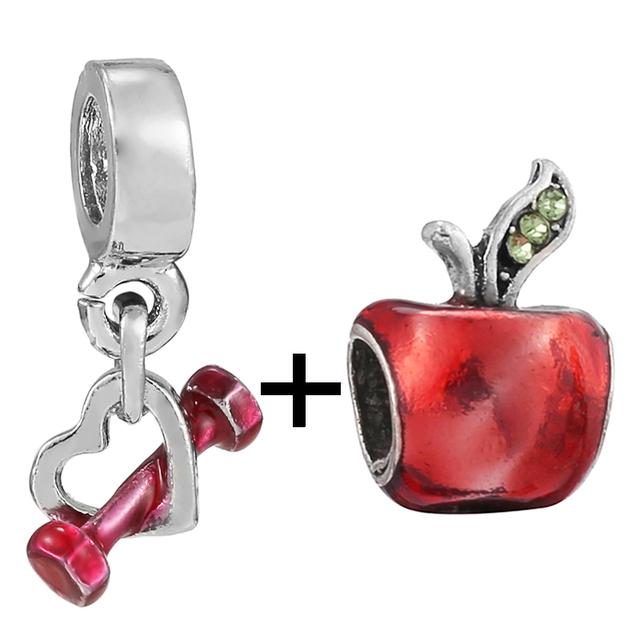 2 teile/los Romantische Liebe Lebkuchen Mann Perlen Fit Original Marke Charms Silber Farbe Armband Frauen Diy Valentinstag Schmuck