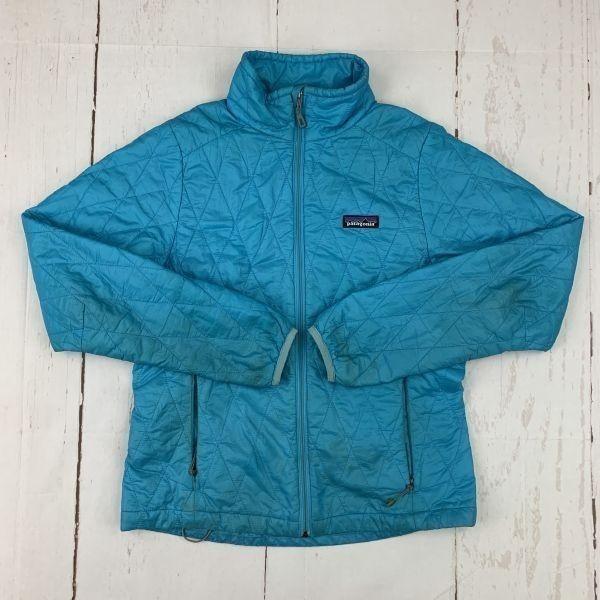 

Patagonia Padded Blouson Outer Jacket Women s XS Light Blue Full Zip Polyester