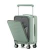 Women's 20-Inch Front-Opening Aluminum Carry-On Luggage 2025, Large Capacity with Wide Pull Rod