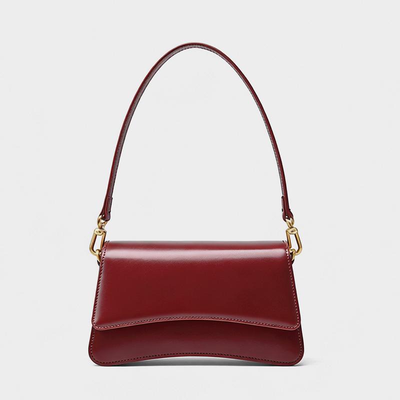 Hifashion Elegant Genuine Leather Underarm Shoulder Bags For Women Luxury Designer Saddle Crossbody Bags Female Fashion Handbags