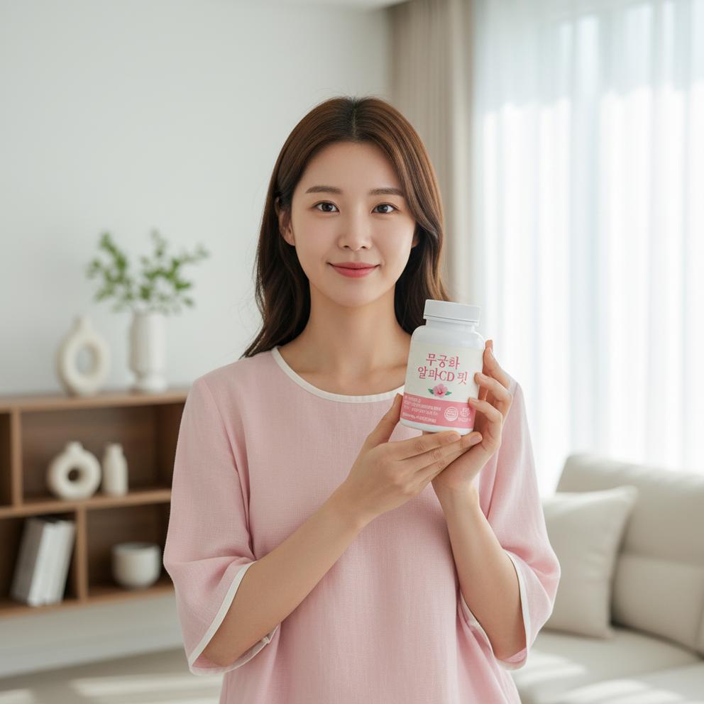 HanIpDamDa Mugunghwa Alpha CD Fit Tablets, 60 Count - Authentic KFDA Certified, HACCP