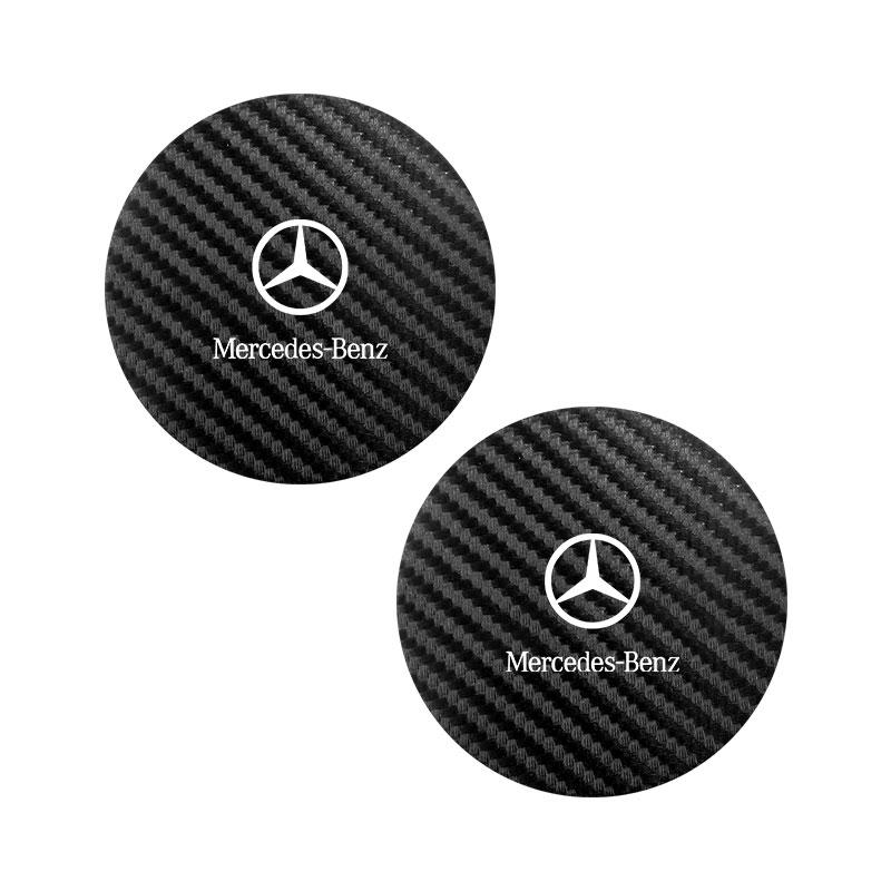 

2pcs Car Cup Holder Anti Slip Insert Coaster Pads Accessories For Benz W202 W212 W126 W140 W168 W177 CLS GLE GLC GLS CLA