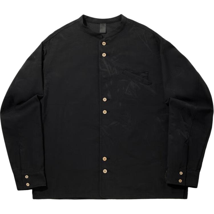 

Li Ning Простая универсальная футболка с принтом растений, круглым вырезом, свободного кроя, с длинным рукавом, мужская рубашка ASHV299-1