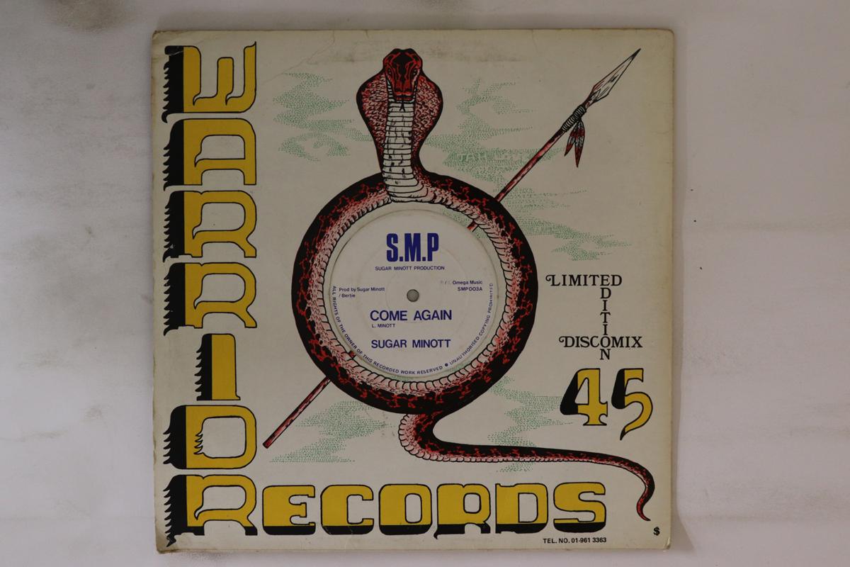 

12inch Record SUGAR MINOTT - Come Again SMP003 S.M.P 1986 UK Reggae, Ska & Dub Used