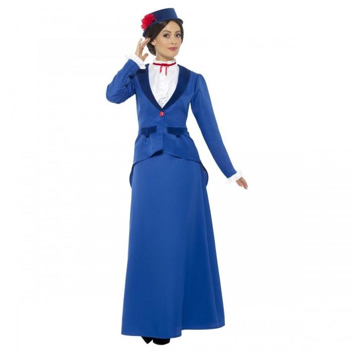 Smiffys Womens/Ladies Victorian Nanny Plus Costume Set