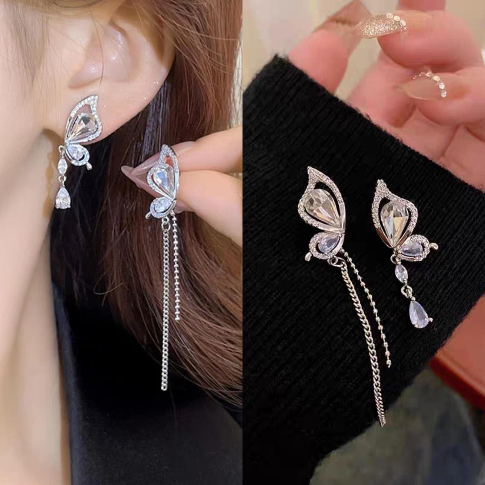 

Элегантные ретро серьги-бабочки - Винтажный дизайн для женщин