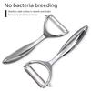 Stainless Steel Y-Type Peeler: Apple, Melon, and Potato Peeler with Zinc Alloy Handle